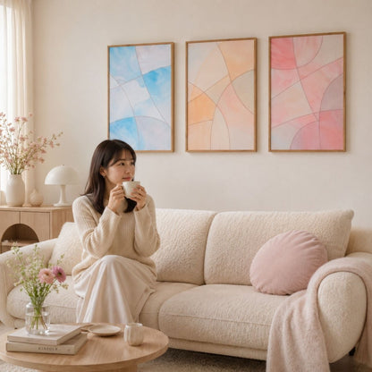 【壁セレブ】アートパネル 虹のかけら 3枚セット - 【公式】HALZEN（ハルゼン）壁とアートで暮らしを彩るインテリア通販サイトアートパネル